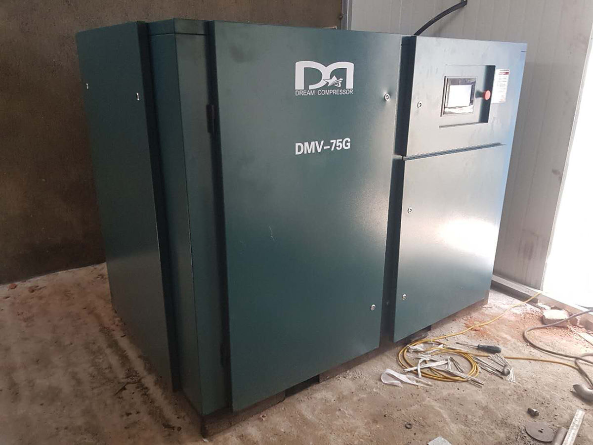 江苏太仓某包装有限公司采购德蒙永磁变频螺杆式空压机案例